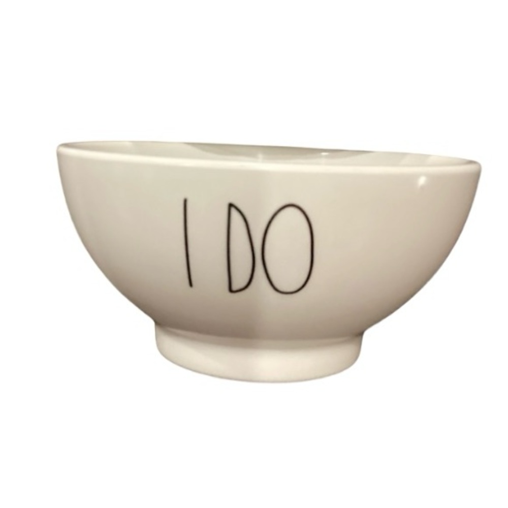 Rae Dunn Bowl with I DO Text